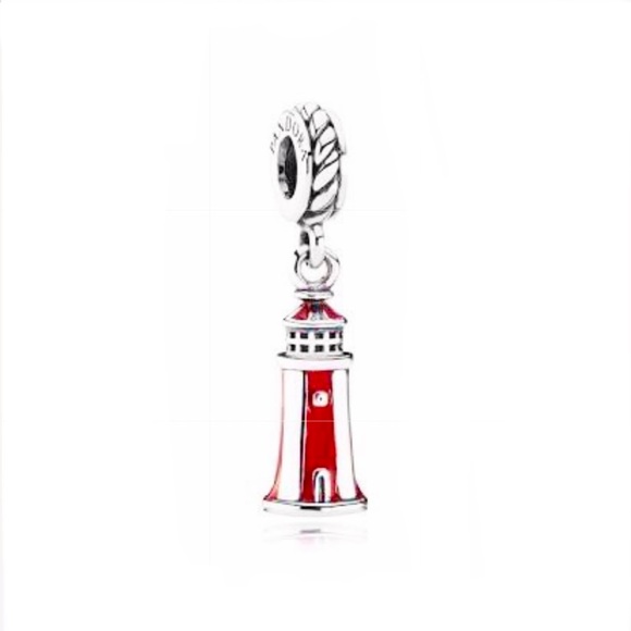 SALE! PANDORA Lighthouse Dangle Charm, Red - Picture 10 of 10
